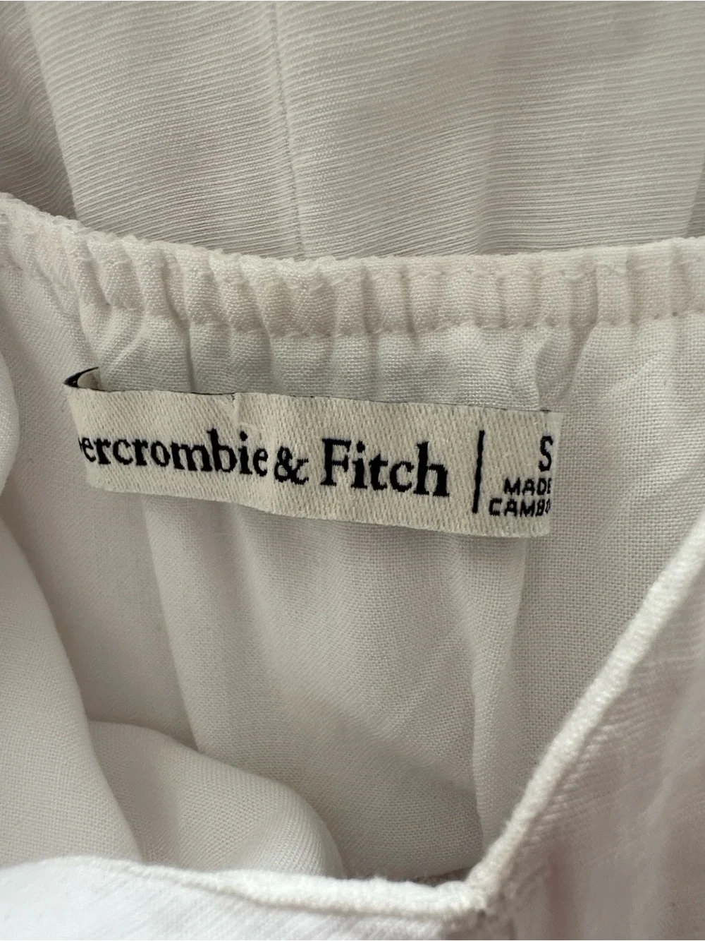 Abercrombie & Fitch White Cutout Maxi Dress